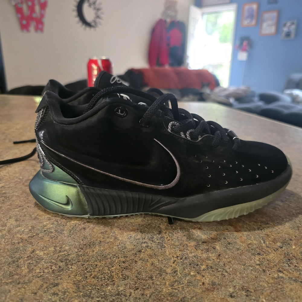 Black and Green Nike Sneakers